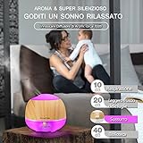 Aroma Diffuser 500ml InnooCare Luftbefeuchter Öl Ultraschall Düfte Humidifier Holzmaserung LED mit 7 Farben für Babies Kinderzimmer Haus, Auto, Wohnzimmer, Schlafzimmer, Büro, Yoga, Spa, Raum usw. - 7