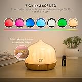 Aroma Diffuser TaoTronics 500ml Diffusor Duftlampe Luftbefeuchter Duftzerstäuber ätherisches Öl mit Fernbedienung 7 LED Farbe für Yoga Salon Spa Wohn-, Schlaf-, Bade- oder Kinderzimmer Hotel - 3