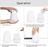 InnoGear 150ml Aroma Diffuser Ultraschall Luftbefeuchter Aromatherapie Ätherischesöl Oil Diffusor mit 7 veränderbaren farbigen LED Lichter verstellbarer Nebel Modus - 2