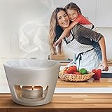 Aromabrenner – Große Duftlampe Keramik Weiß Ø 15cm – Höhe 10cm – Besten für Stressabbau – Aromatherapie – Entspannung – Spa – Aromalampe für Raumdüfte & Ätherische Öle – Duftlampe für Raumerfrischung - 9