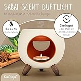 Sabai Scent Keramik Duftlampe rund (Duftlicht) – orange - 3