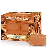 Yankee Candle Teelichter-Kerzen, Cinnamon Stick, 12er-Packung