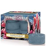 Yankee Candle Mulberry and Fig Delight Teelichter-Kerzen, blau