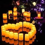 Kohree 6 LED Flammenlose Kerzen mit Fernbedienung, Batteriebetriebene Kerze, LED Kerze mit Timer für Weihnachtsdeko, Hochzeit, Geburtstags, Party - 4