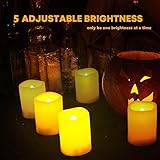 Kohree 6 LED Flammenlose Kerzen mit Fernbedienung, Batteriebetriebene Kerze, LED Kerze mit Timer für Weihnachtsdeko, Hochzeit, Geburtstags, Party - 8