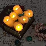 Kohree 6 LED Flammenlose Kerzen mit Fernbedienung, Batteriebetriebene Kerze, LED Kerze mit Timer für Weihnachtsdeko, Hochzeit, Geburtstags, Party - 9