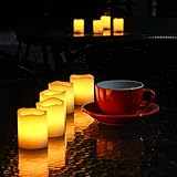 Kohree 6 LED Flammenlose Kerzen mit Fernbedienung, Batteriebetriebene Kerze, LED Kerze mit Timer für Weihnachtsdeko, Hochzeit, Geburtstags, Party - 9