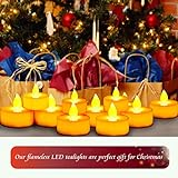 24 LED Kerzen, Diyife® LED Flammenlose Tealights, Flackern Teelichter, elektrische Kerze Lichter Batterie Dekoration für Weihnachten, Weihnachtsbaum, Ostern, Hochzeit, Party [Batterien enthalten] - 3