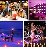 Magic Smart LED Bluetooth Kerzen Mit Handy-App Flammenlose Teelichter, flackernde Kerze, elektrische Kerzenlichter Batterie Weihnachtskerzen Deko für Weihnachten, Hochzeit, Geburtstags, Party - 2