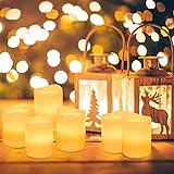 Kohree 6 LED Romantische Kerzen Bunt, Flammenlose Kerzen Farbwechsel mit Timer und Fernbedienung - 7