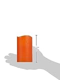 Zeitgesteuerte LED Echtwachskerze warmweiß flackernd orange - 8