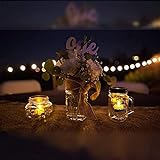 Homemory 24 LED Flammenlose Teelichter, 3.6cm Elektrische Flackernde Batteriebetriebene Kerzen, LED Votivkerzen Romantisches Gelb Teelicht - 3