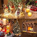 AMIR LED Kerzen, 24 LED Flammenlose Kerzen, Weihnachten LED Teelichter, Elektrische Teelichter Kerzen für Halloween, Weihnachten, Party, Bar, Hochzeit (Flicker Gelb) - 5