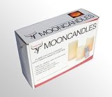 Mooncandles Flammenlose Kerzen, 3 Stück, aus echtem Wachs, mit Timer und Fernbedienung - 2