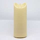 Tronje LED Kerze Outdoor 18cm Weiß Timer Kunstharz bewegliche Flamme IP44 Spritzwasser geschützt UV- und Hitzebeständig - 4