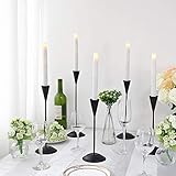 simpdecor 8er Set LED Tafelkerzen Stabkerzen Echtwachs in crème LED warm weiß,Schalter an der Flamme batteriebetrieben 9in - 2