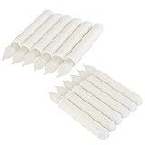 12 Stück LED Stabkerzen, Cuitan Warmweiß Flame Flicker Kerzen Batteriebetrieben Romantische Flammenlose Wachskerzen Kerzenlichter Tafelkerzen Leuchterkerzen für Weihnachten, Party, Hochzeit, Fest Deko - 2