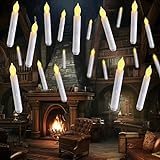 Raycare 12 Flammenlose LED Wachskerzen, Lichter, batteriebetrieben Harry Potter Kerzen für Party, Hochzeit, Kirche Dekorationen