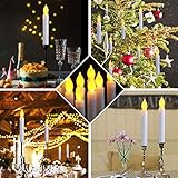 Raycare 12 Flammenlose LED Wachskerzen, Lichter, batteriebetrieben Harry Potter Kerzen für Party, Hochzeit, Kirche Dekorationen - 2