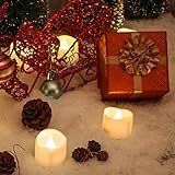 LED Teelichter Flammenlose Kerzen, Kohree 24 batteriebetriebene flackernde Kerzen, warmes Weiß - 5