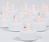 Alsino LED Teelicht Kerze elektrische Teelichter flammenlose flackernde Teelichter LED Flamme Set, Variante wählen:100 Stück - 3