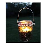 BODA Creative Windlichter, 12 Stück mit Henkel, Laterne Glaslaterne Garten-Deko, Ø 7,6 cm, H 10 cm - 4