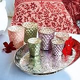 Loberon Windlichter 6er Set Bassou, Dekoration, Wohn-Accessoires, Glas, H/B/T/Ø ca. 10/8,5/8,8/8,5 cm, bunt - 2