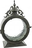 Metall Laterne“Bullauge“, Garten Windlicht - 2