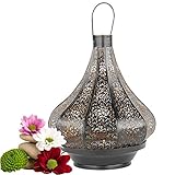 albena shop 71-5240 orientalisches Windlicht Laterne 30cm Metall (Jadoo 30cm Schwarz/inn Gold) - 3