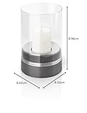 Blomus 65274 Windlicht mit Kerze, Piedra, Höhe 23,5 cm - 5