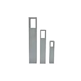 vidaXL Windlicht Säulen Set 3 tlg antik grau Lackierung Dekosäule Windlichtsäule - 3