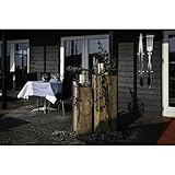 Canett Furniture Blackwood Dekosäule Set Windlichter Gartensäule Groß, Holz Säule, Schwarz / braun, Satz Von 2. (34 x 34 x 134 cm 28 x 28 x 108 cm) - 9