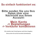Privatglas Blumenvase Dekoglas -Herzranke- mit Gratis Gravur des Namens - 5