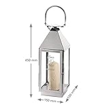 Edelstahl Laterne mit Gravur zur Hochzeit – Elegant – Personalisiert mit Namen und Datum – Motiv Brautpaar – romantisches Windlicht – Gartenlicht – Geschenk-Idee zur Hochzeit – Hochzeitsgeschenk - 7