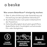 Beske-Betonfeuer mit ‚Dauerdocht‘ | Größe 24x24x13 | Wiederbefüllbare Gartenfackel | ‚Unendliche‘ Brenndauer durch umweltfreundliches Recycling von Kerzenwachs - 8