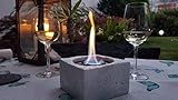 Der Perlenspieler® - Outdoor Kerzenschmelzer TYP Granit -Handmade in Germany- schwere Ausführung- 12 cm x 12 cm-auch für den kleinen Balkon geeignet-mit Anleitung und Ersatzdocht - 3