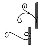 2-teiliges Metall Laternen-Wandhänger Set in Schwarz