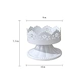 DaoRier Continental Vintage-Stil Eisen Kerzenständer Home Decoration Eisenkunst Spitze Kerzenständer House Hochzeit Tischdekorationen,1 Stück Size 10*9*7.5cm - 2