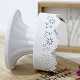 DaoRier Continental Vintage-Stil Eisen Kerzenständer Home Decoration Eisenkunst Spitze Kerzenständer House Hochzeit Tischdekorationen,1 Stück Size 10*9*7.5cm - 3