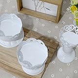 DaoRier Continental Vintage-Stil Eisen Kerzenständer Home Decoration Eisenkunst Spitze Kerzenständer House Hochzeit Tischdekorationen,1 Stück Size 10*9*7.5cm - 7
