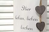 personalisierter Kerzenständer aus Holz in weiß mit Namen für die Familie im Landhausstil - 3