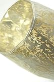 2 x Offizielle Yankee Candle Classic Feiern Luxus Gold Splatter Metallic Effekt groß Jar Säule Kerzenhalter Dekoration Ornament Milchglas Sleeve Zubehör - 2