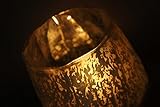 2 x Offizielle Yankee Candle Classic Feiern Luxus Gold Splatter Metallic Effekt groß Jar Säule Kerzenhalter Dekoration Ornament Milchglas Sleeve Zubehör - 6