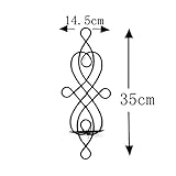 Demarkt Wandkerzenhalter Wandleuchter Kerzenhalter aus Metall Kerzenleuchter Dekoration Sets – Antik-Stil Wanddekoration Wandbeleuchtung Kerzenständer (Weiß) - 8