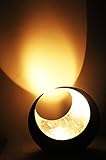 MAADES Windlicht Laterne orientalisch Moon Groß 20cm Silber | Orientalische Vintage Teelichthalter Schwarz von außen und Silberfarben innen | Marokkanische Windlichter aus Metall als Dekoration - 2