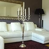 Victoria Kerzenleuchter Kerzenständer 120 cm hoch Aluminium silber Deko für gehobenes Ambiente - 2
