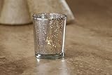 Artis Mercury Glas Votive Kerze Teelichthalter 2.75 „H Set von 12 Speckled Silber für Hochzeiten, Parties und Home Décor - 3