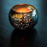 Insideretail Hochzeit Teelichthalter: Mercury Glass Round Votives-Gold 6cm x 6cm, Set von 24, Glas, 6 x 5 x 6 cm Einheiten - 4
