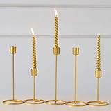 Man9Han1Qxi Nordischen Stil Single Head Eisen Kerzenständer Metall Kerzenhalter Home Party Decor Golden Large - 3