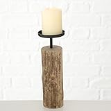 Kerzenleuchter 3 Stück Kerzenständer Tempe Holz 14 cm 17 cm 22 cm Durchmesser 7,5 cm - 11